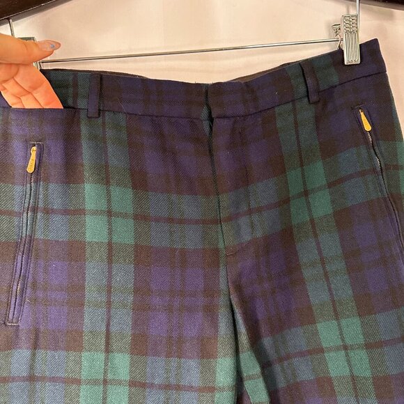 Ralph Lauren Christmas Black Watch Plaid Trousers Size 8 - Picture 10 of 16